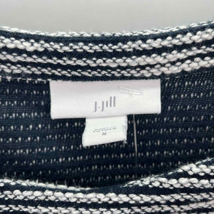 Size M J JILL Navy Print Shirt