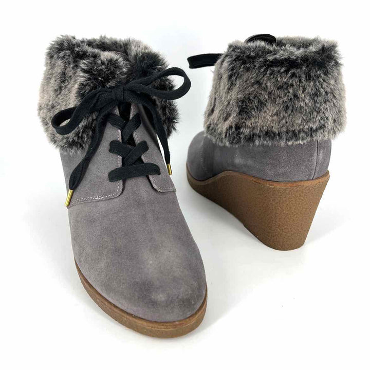 Shoe Size 9 Cole Haan Gray Suede Boots