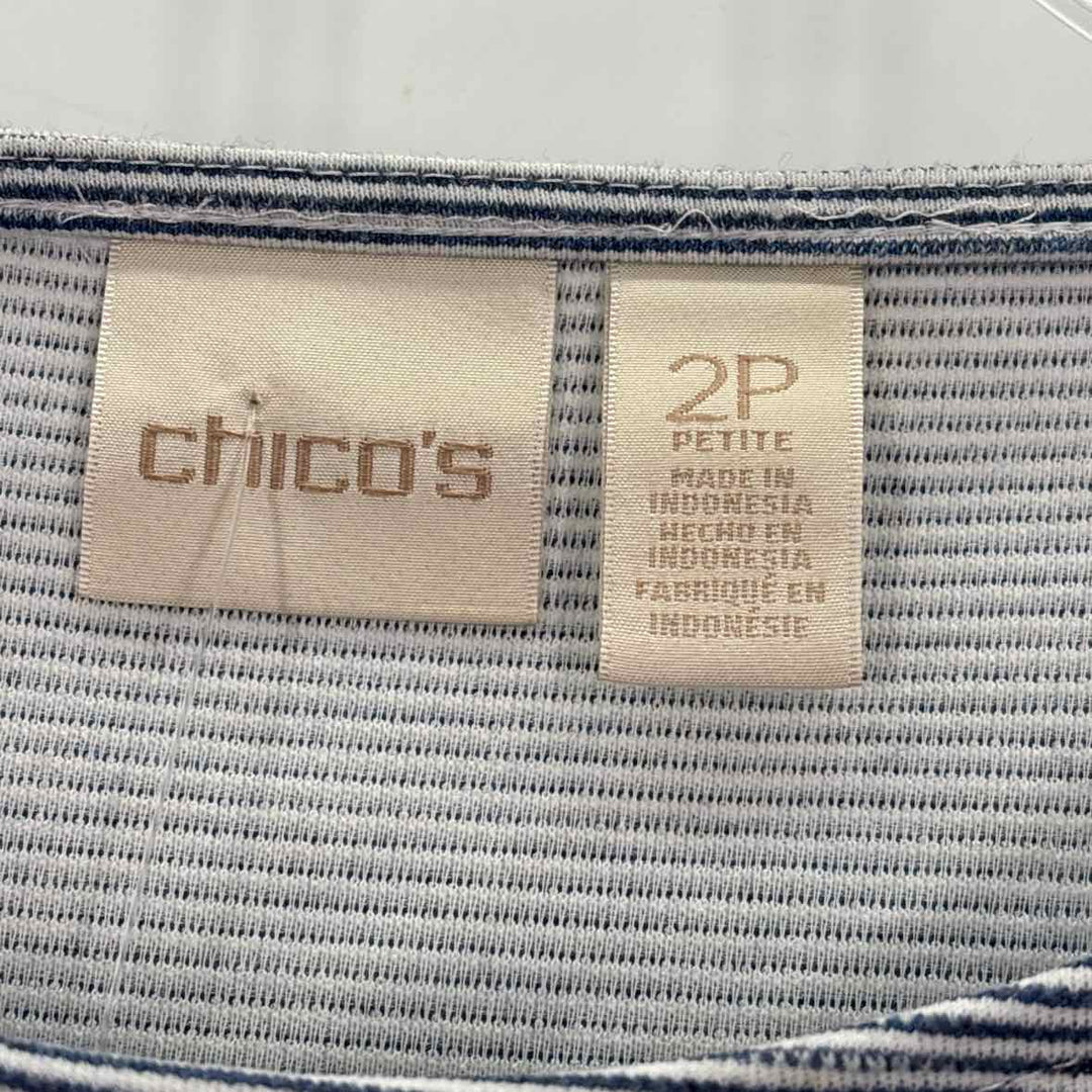 Size L Chico's Multi-Color Knit Lace Shirt