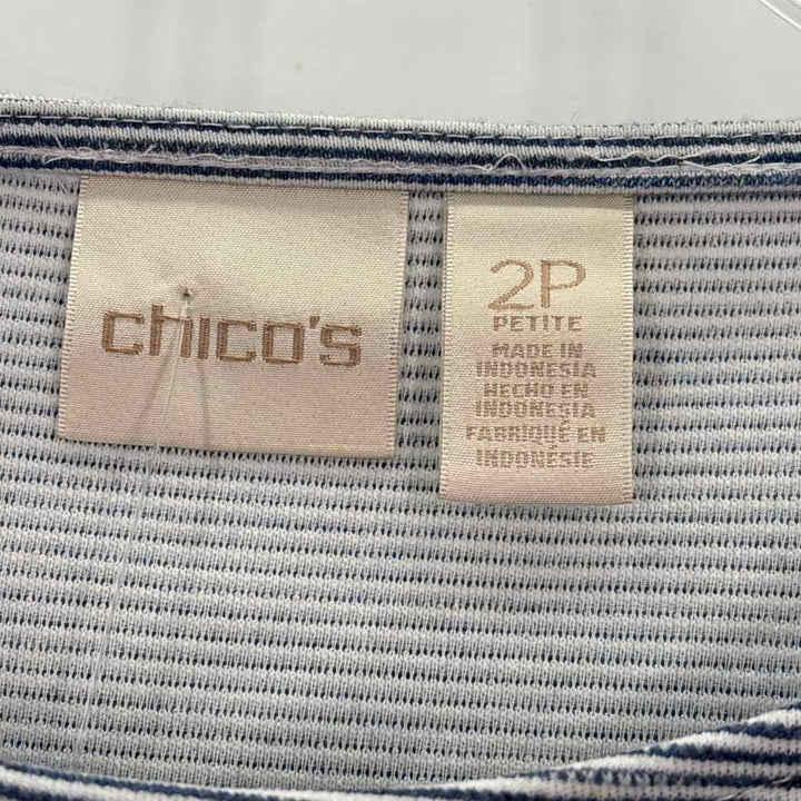 Size L Chico's Multi-Color Knit Lace Shirt