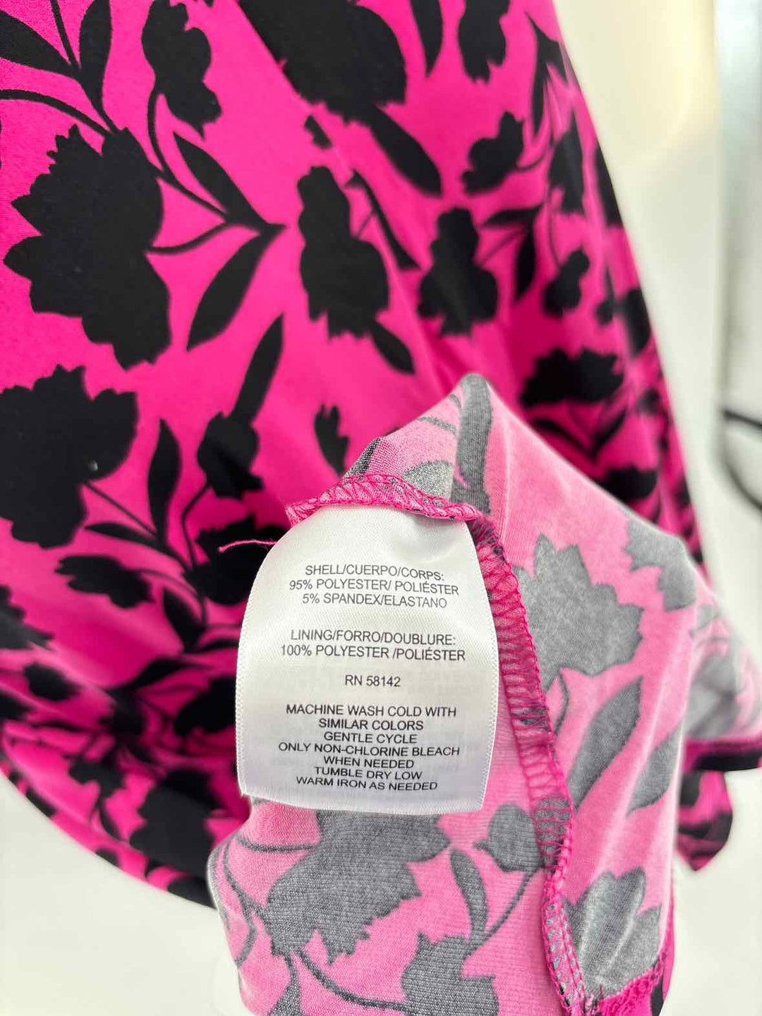 Size 14 LONDON TIMES PINK PRINT Dress