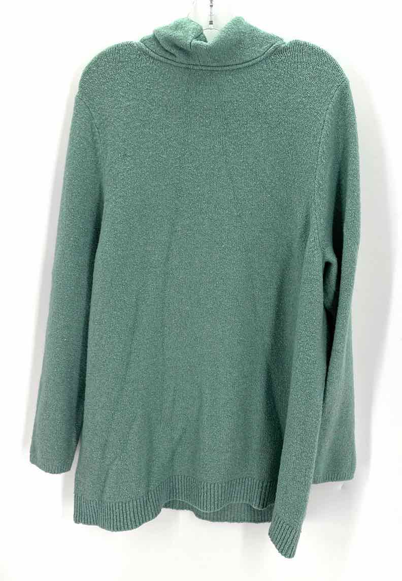 Size 2X J JILL Green Knit Skirt