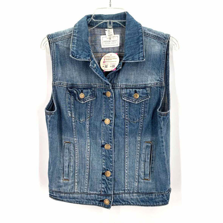 Size S J Crew Blue Denim Vest