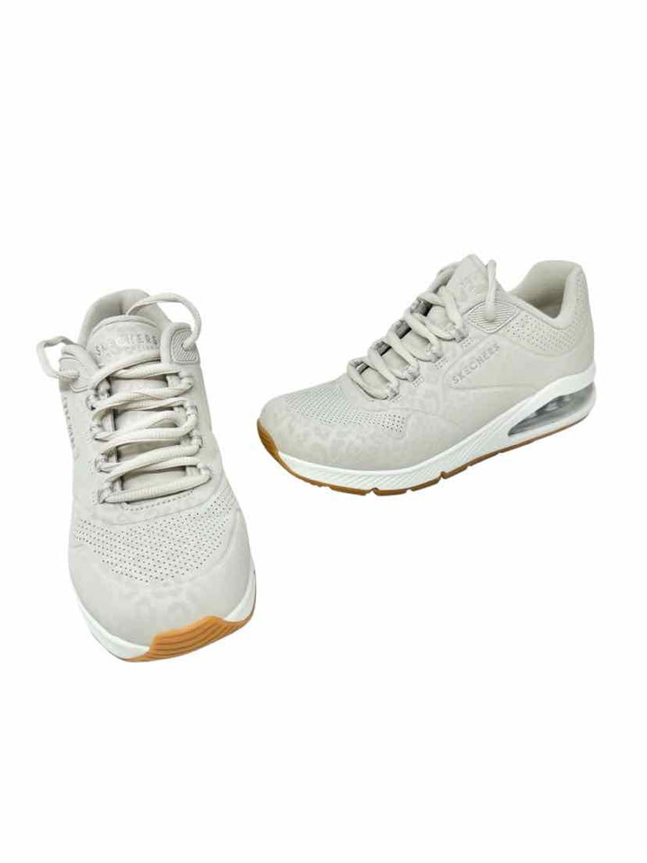Shoe Size 8 Cream Sneakers