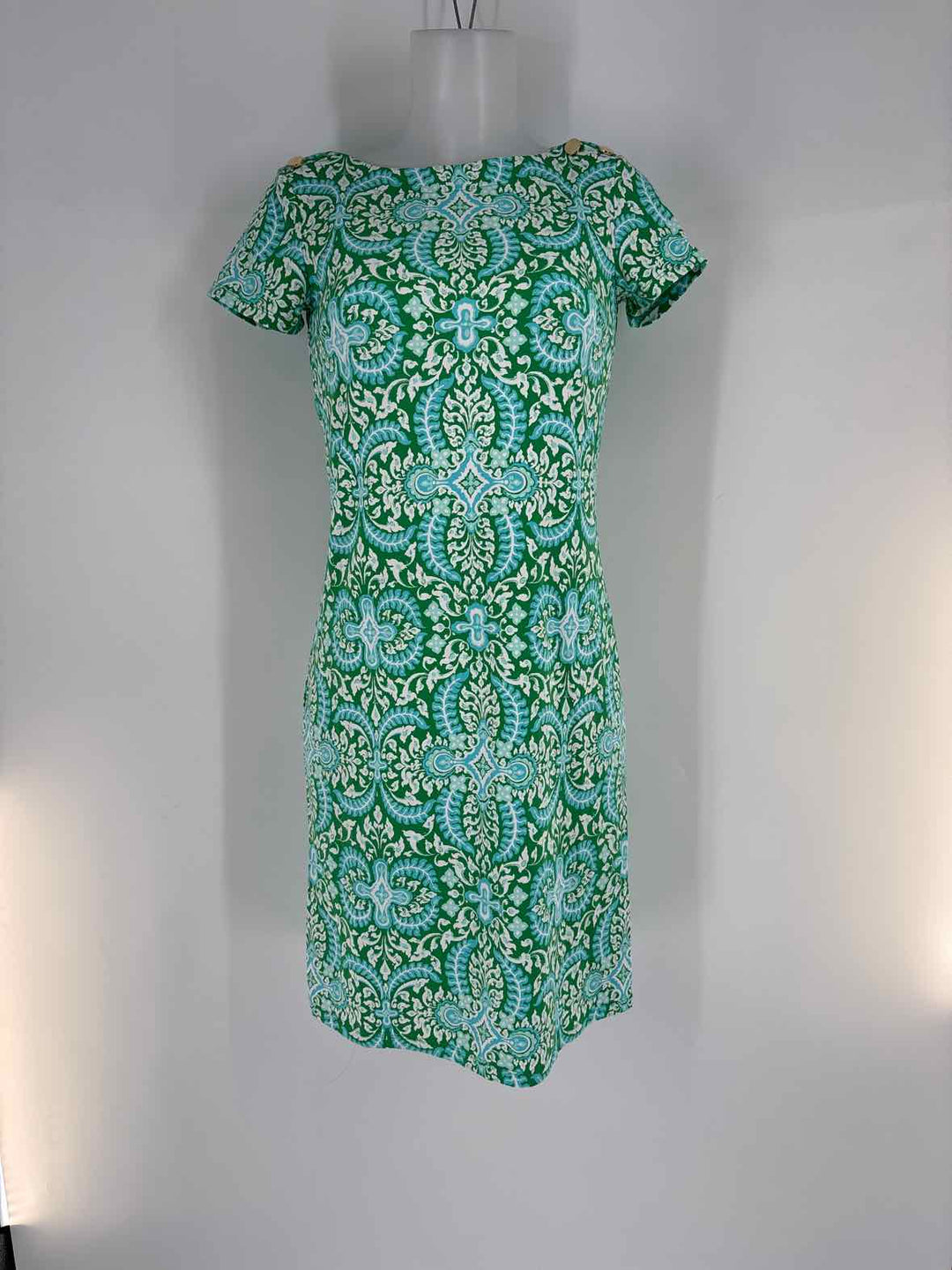 Size XS Talbots Blue Print Dress