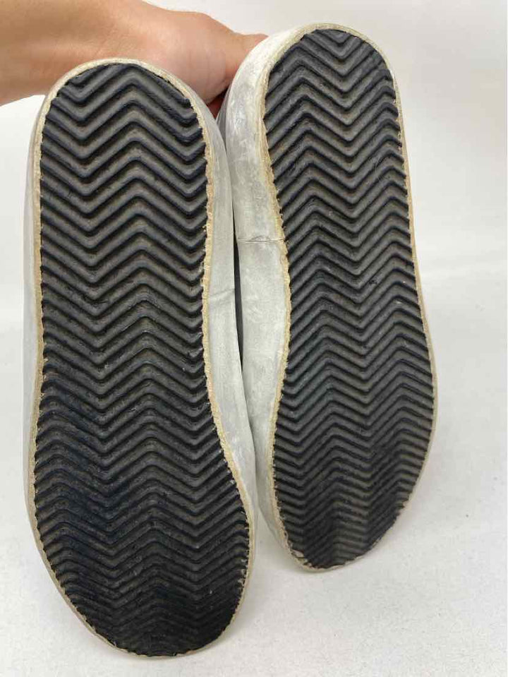 Shoe Size 38 GOLDEN GOOSE Silver Leather Luxury - Sneakers