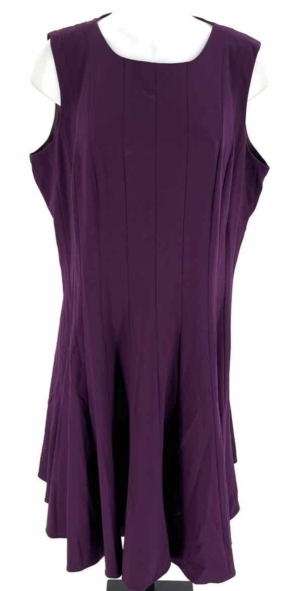 Size 18 Calvin Klein Purple Knit Dress