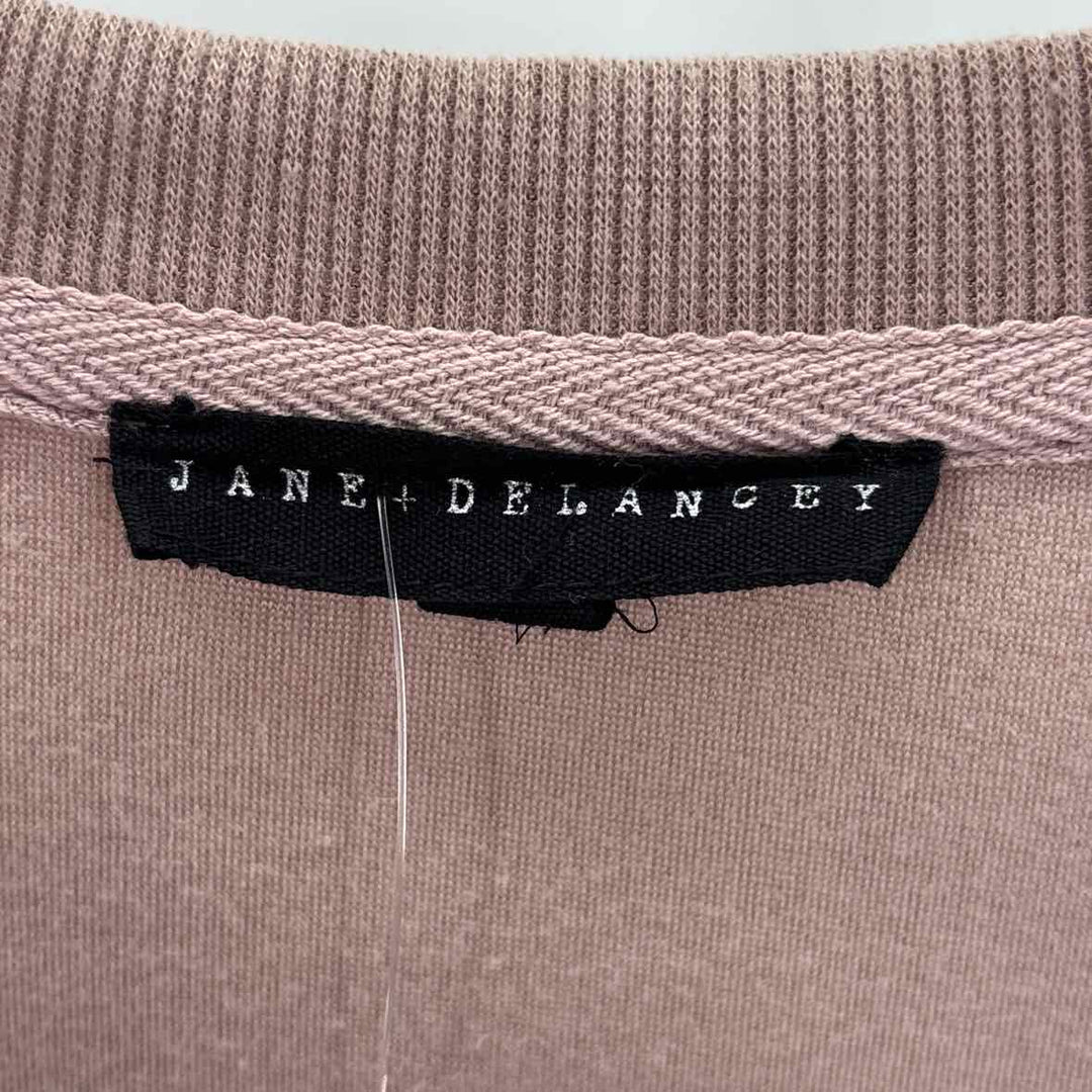 Size L Jane & Delaney Blush Velour Shirt