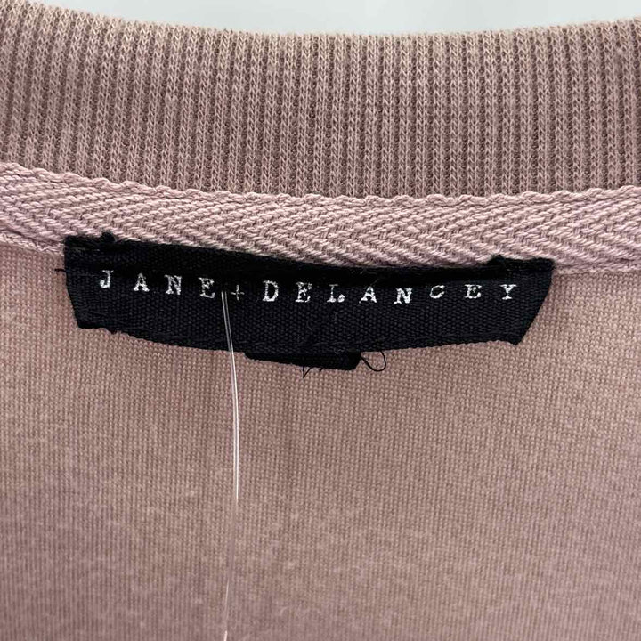 Size L Jane & Delaney Blush Velour Shirt