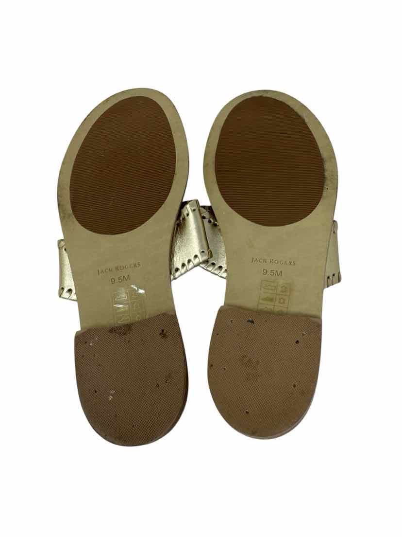 Shoe Size 9.5 JACK Gold Leather Sandals