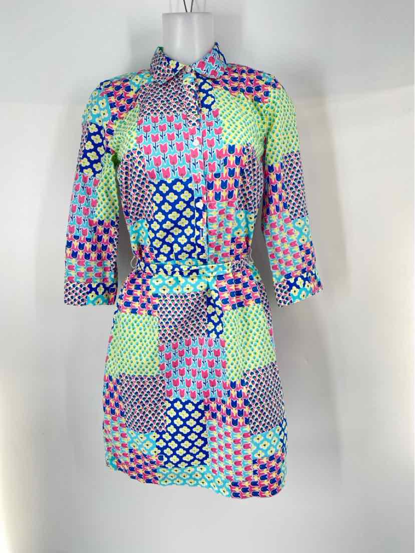 Size 4 Talbots Multi-Color Dress