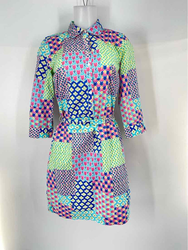 Size 4 Talbots Multi-Color Dress
