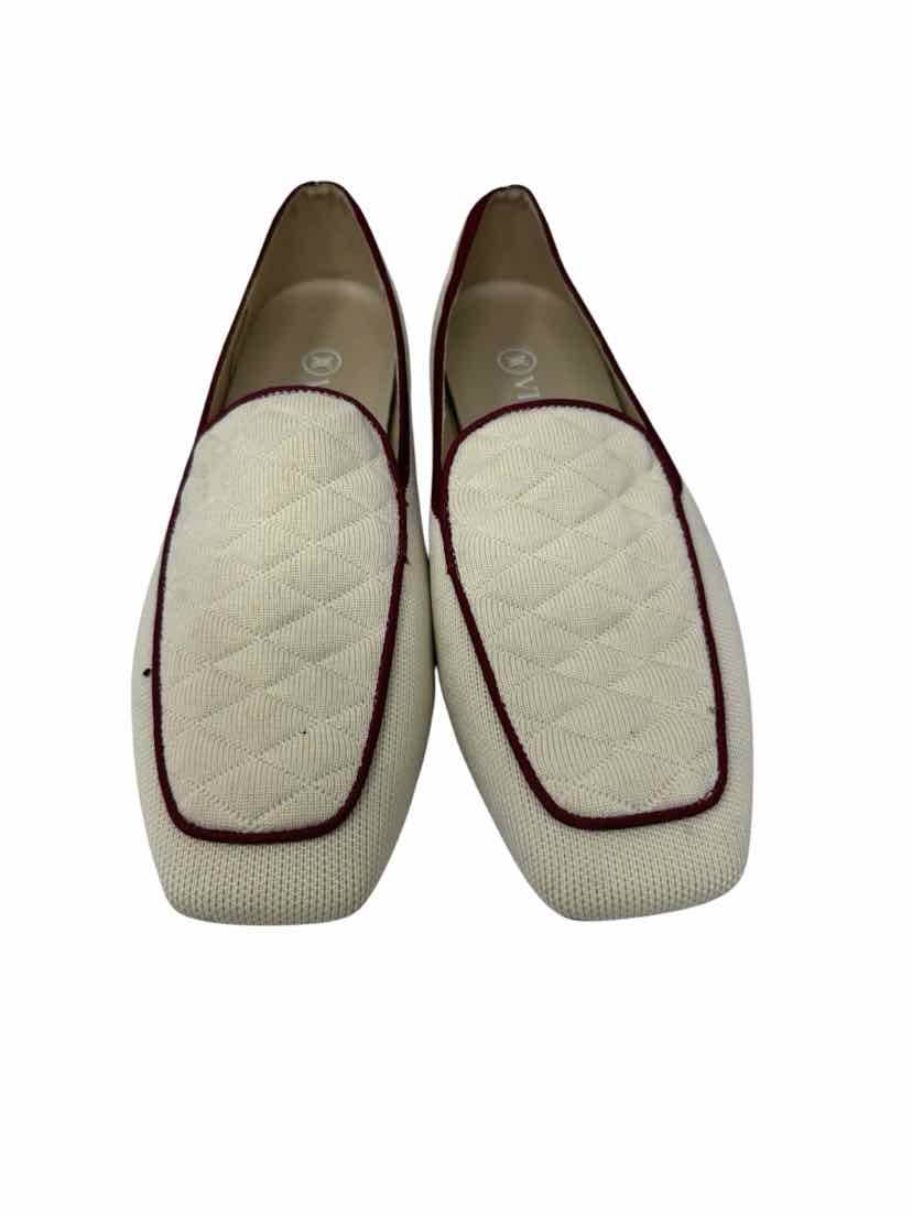 Shoe Size 40 VIVAIA Ivory Knit Flats