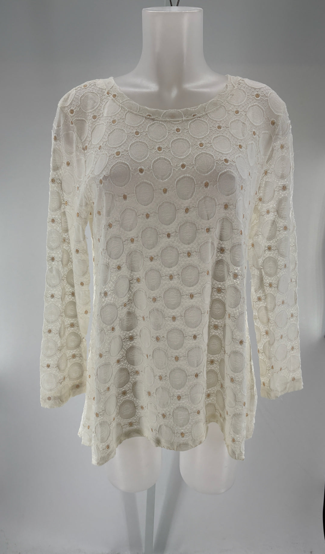 Size S NALLY & MILLIE Cream Shirt