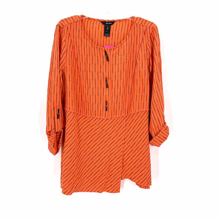 Size M ALI MILES Orange Shirt