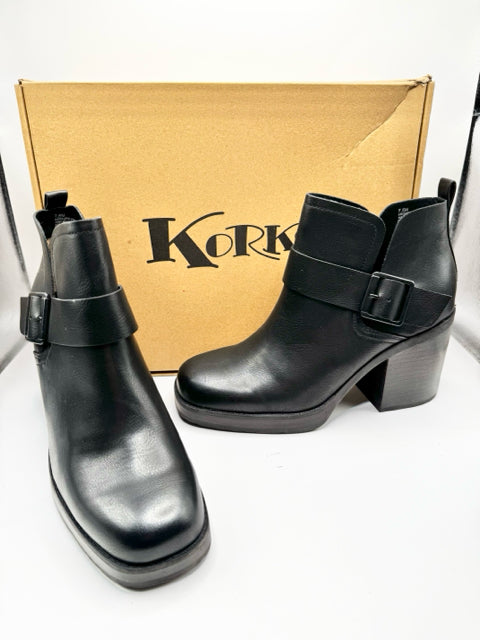 Shoe Size 7.5 KORK EASE Black Leather Boots