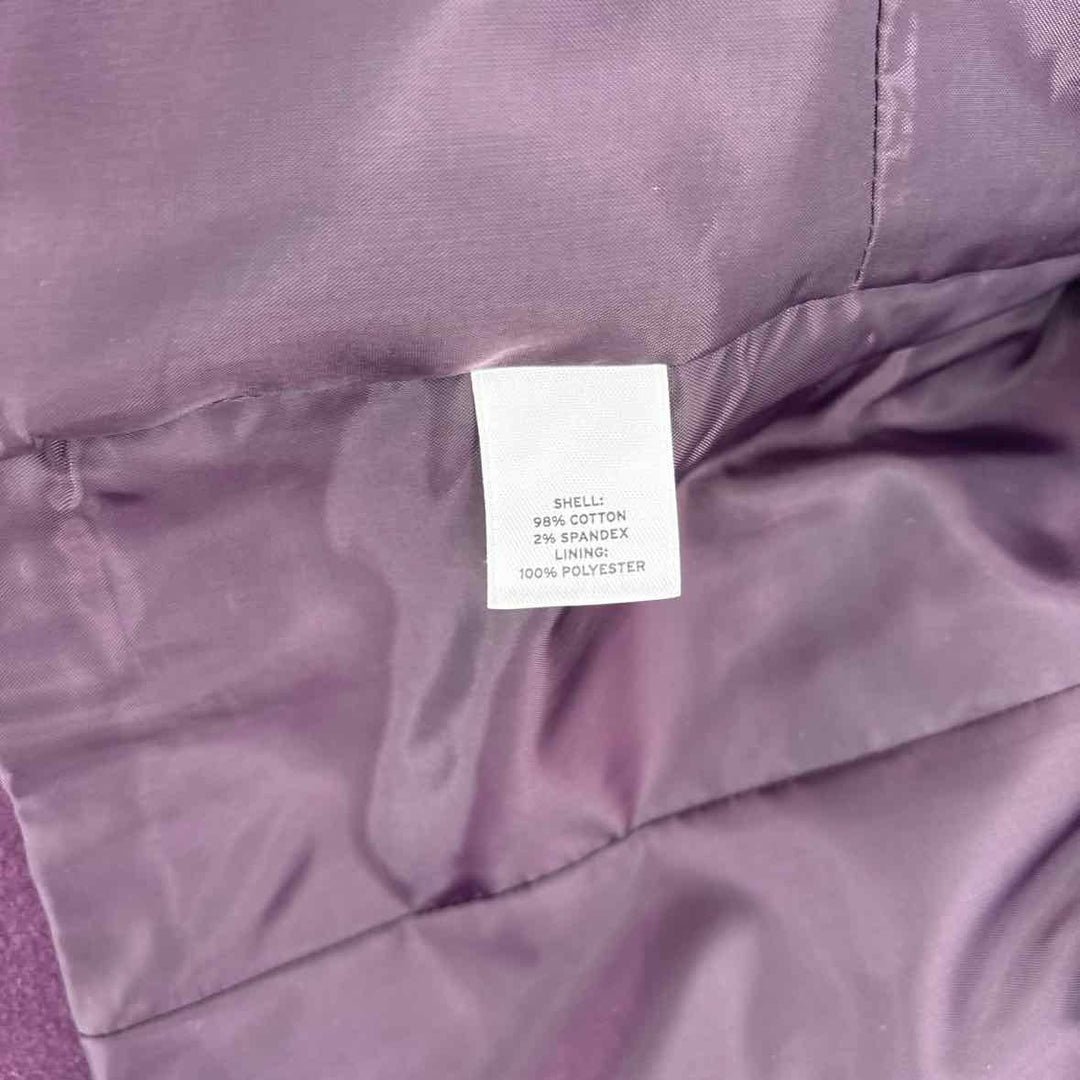 Size S HALOGEN Purple Velour Jacket