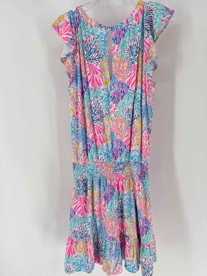 Size L Lilly Pulitzer PINK PRINT Romper