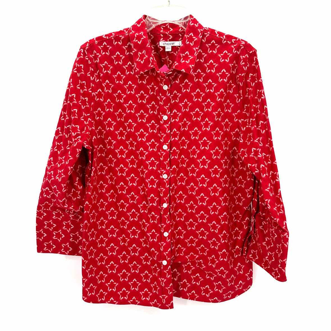 Size XL Chico's Red Shirt