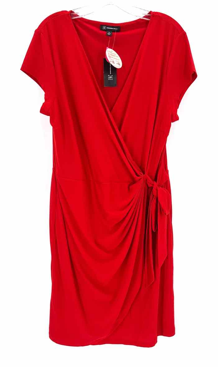 Size XL INC Red Knit Dress
