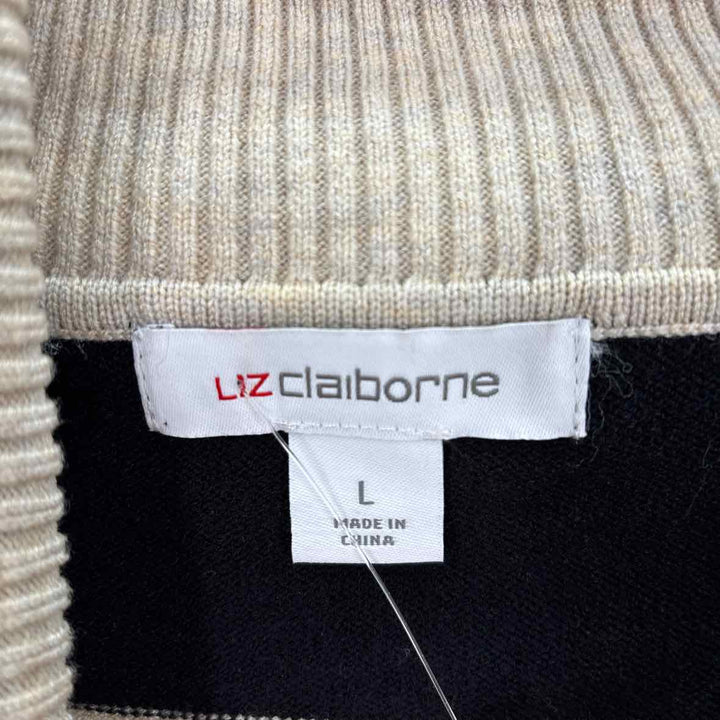 Size L LIZ CLAIBORNE Tan Sweater