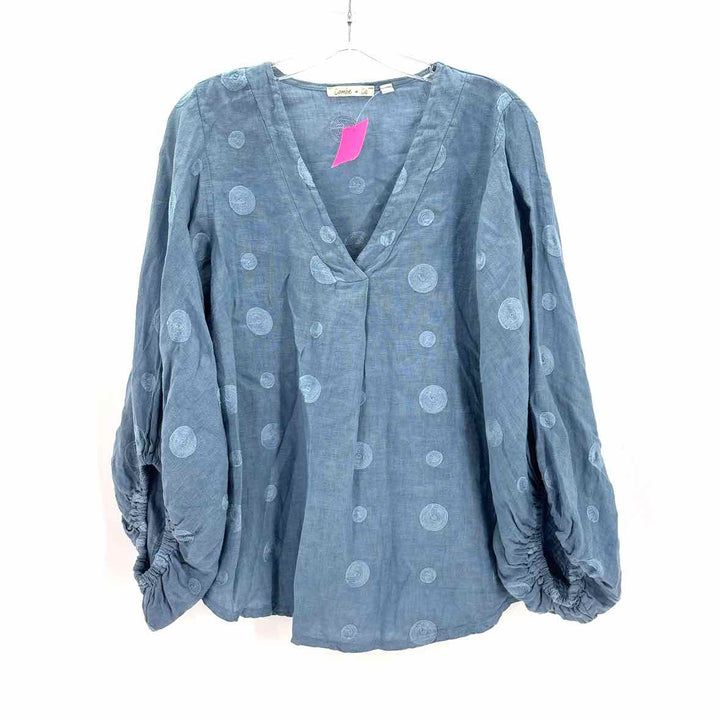 Size L CAMILLE & CO Blue Shirt