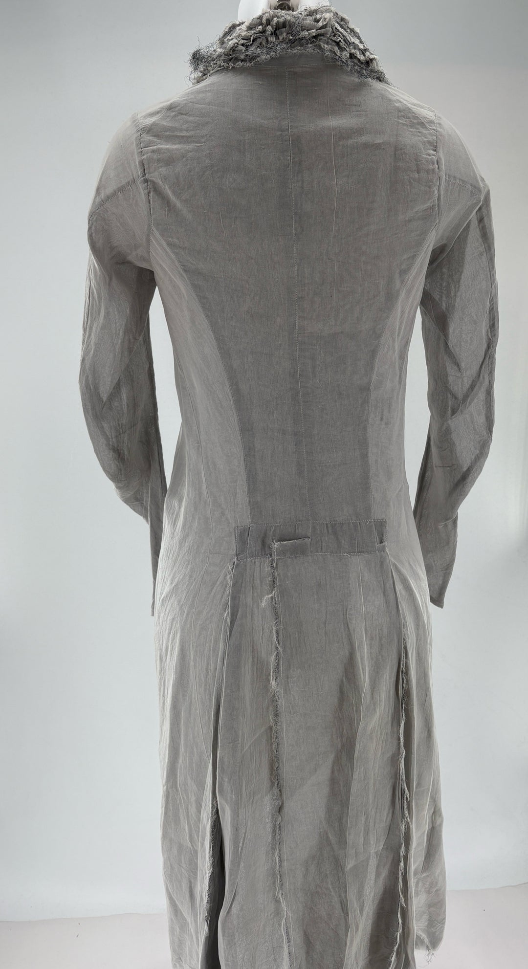 Size 38 Gray Silk Jacket