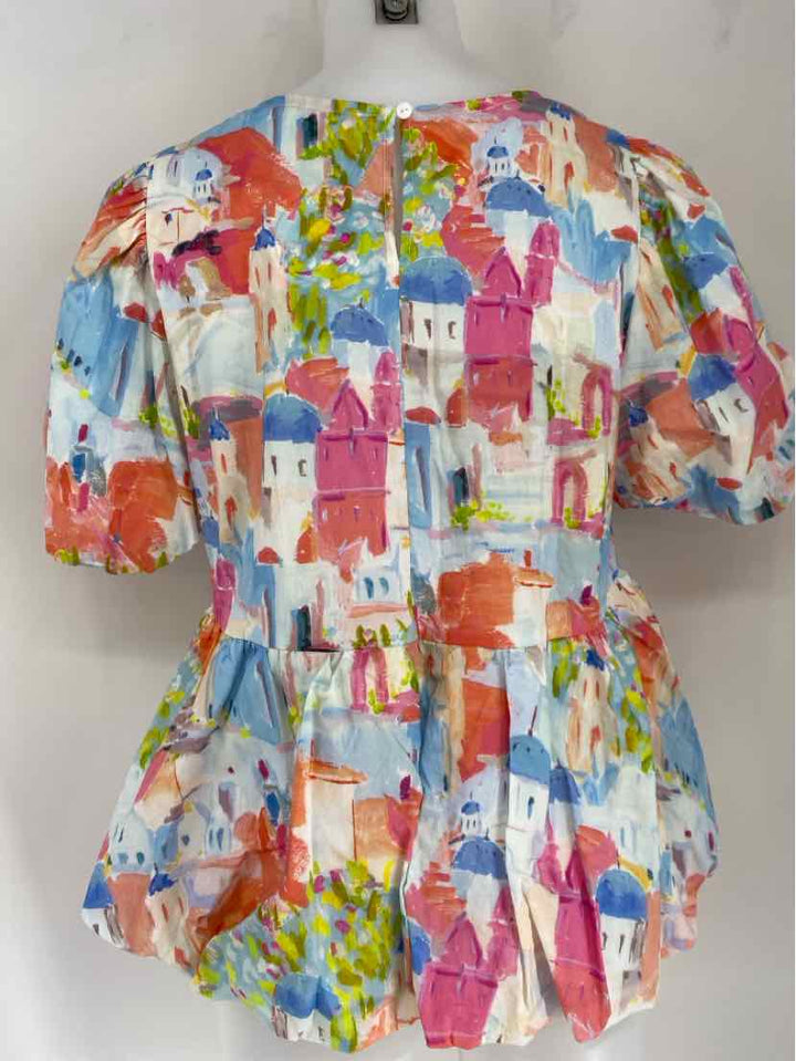 Size L ENTRO Multi-Color Shirt
