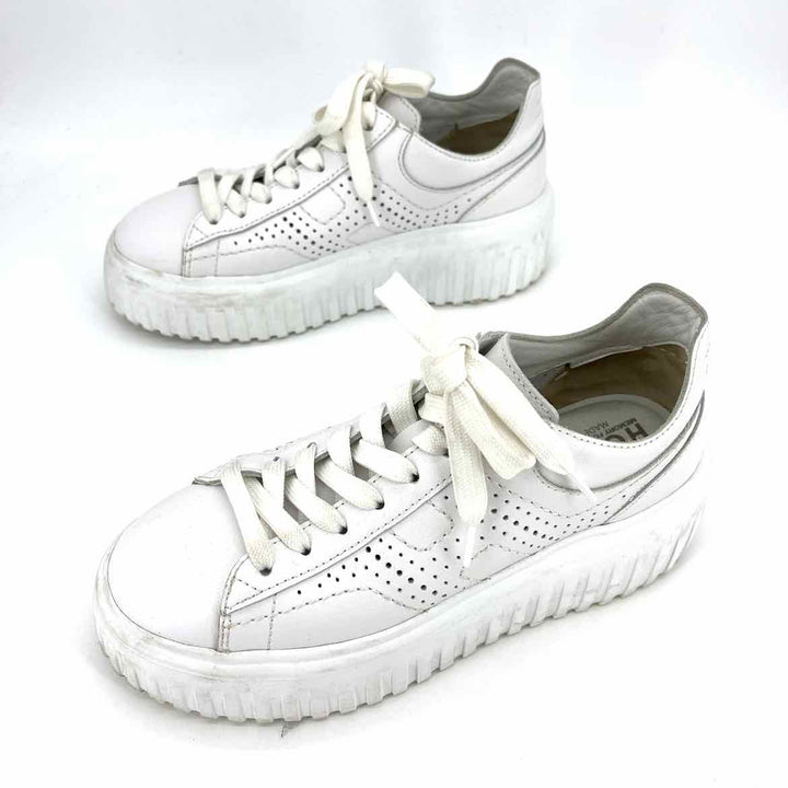 Shoe Size 35 White Leather Sneakers