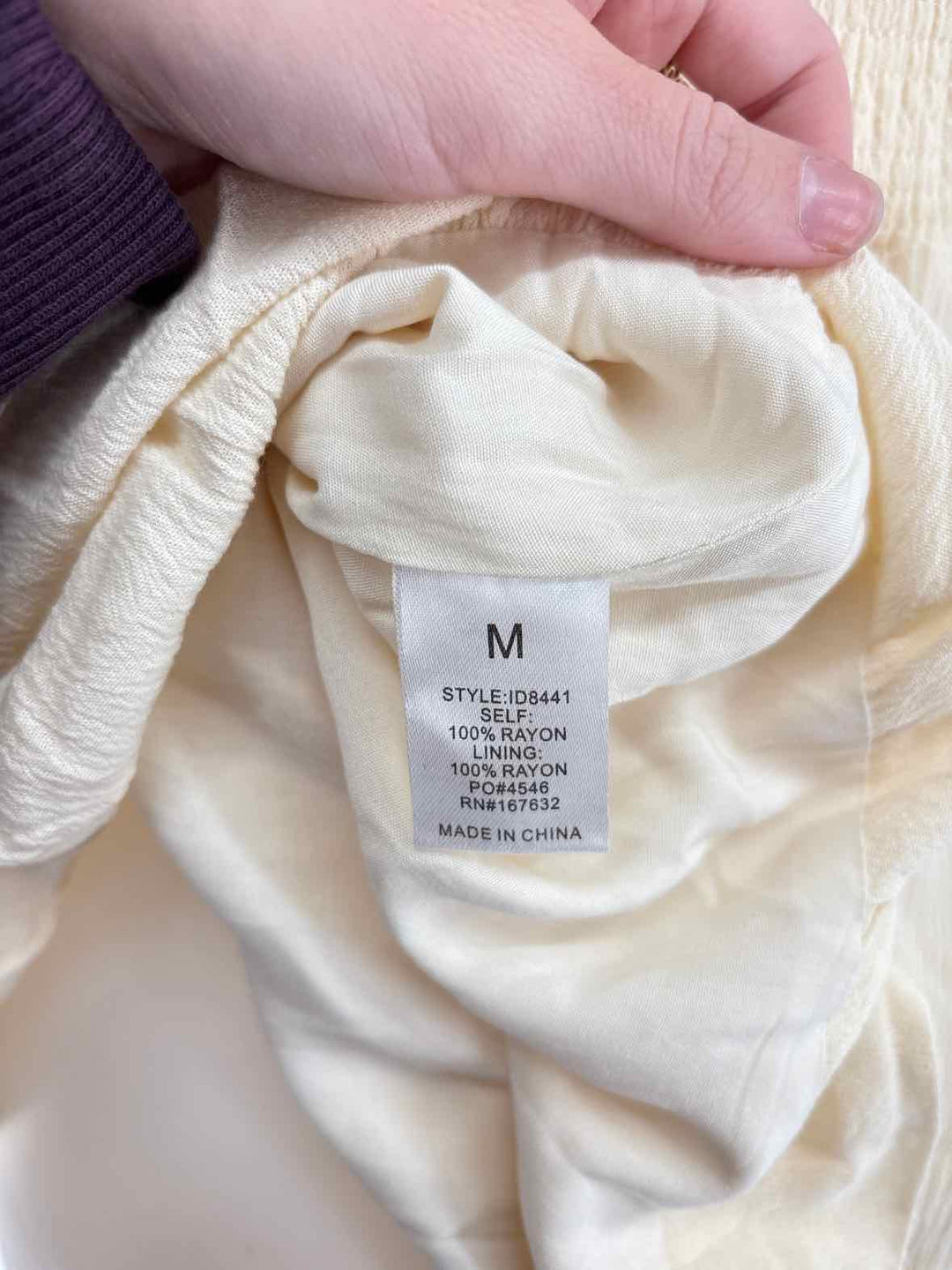 Size M Cream Dress