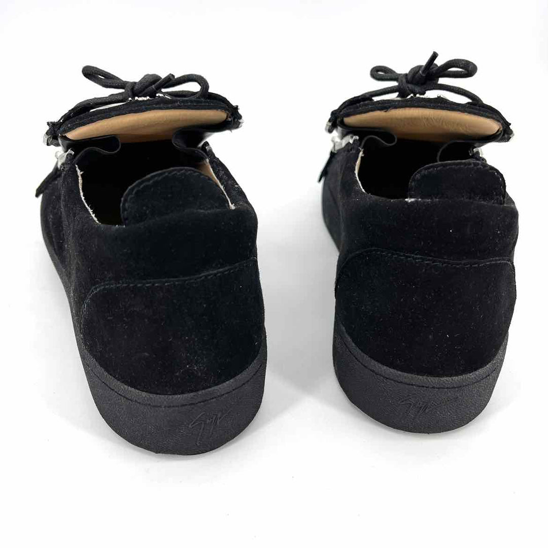Shoe Size 13 GIUSEPPE ZANOTTI Black Leather Flats