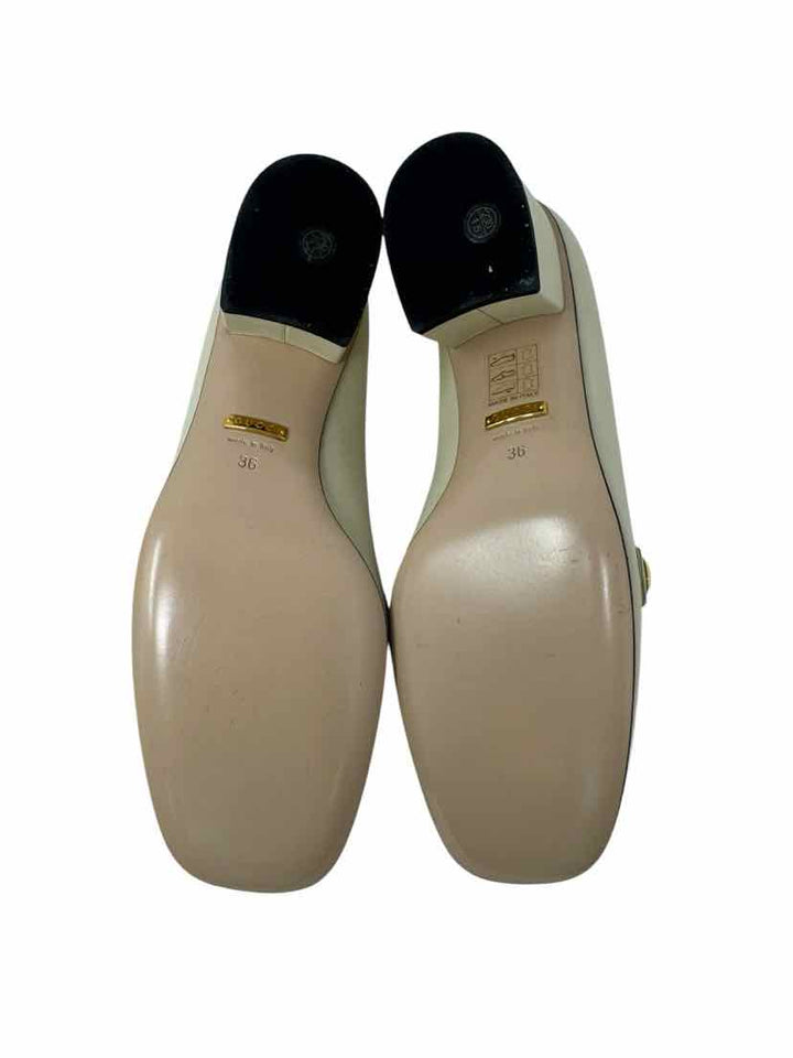 Shoe Size 36 Gucci Ivory Leather Luxury - Pumps