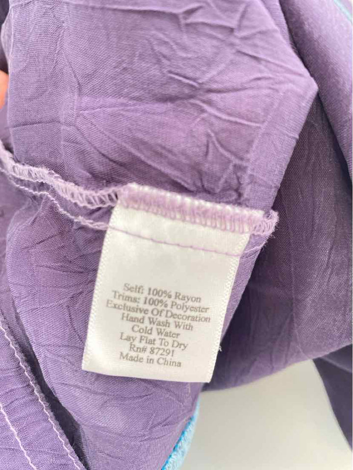 Size XL Johnny Was Purple Shirt