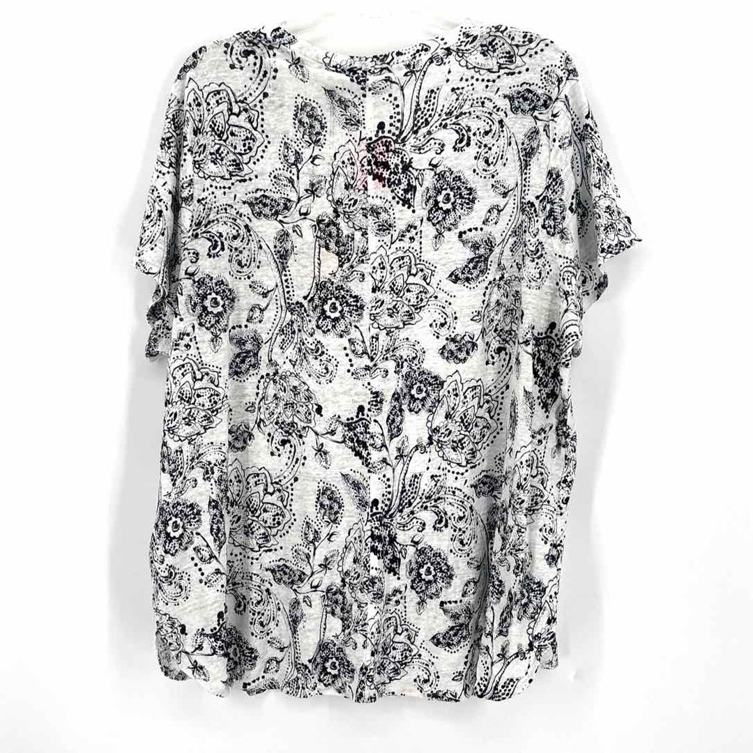 Size 3X RACHEL ZOE White Linen Shirt
