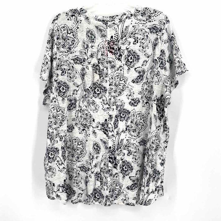 Size 3X RACHEL ZOE White Linen Shirt