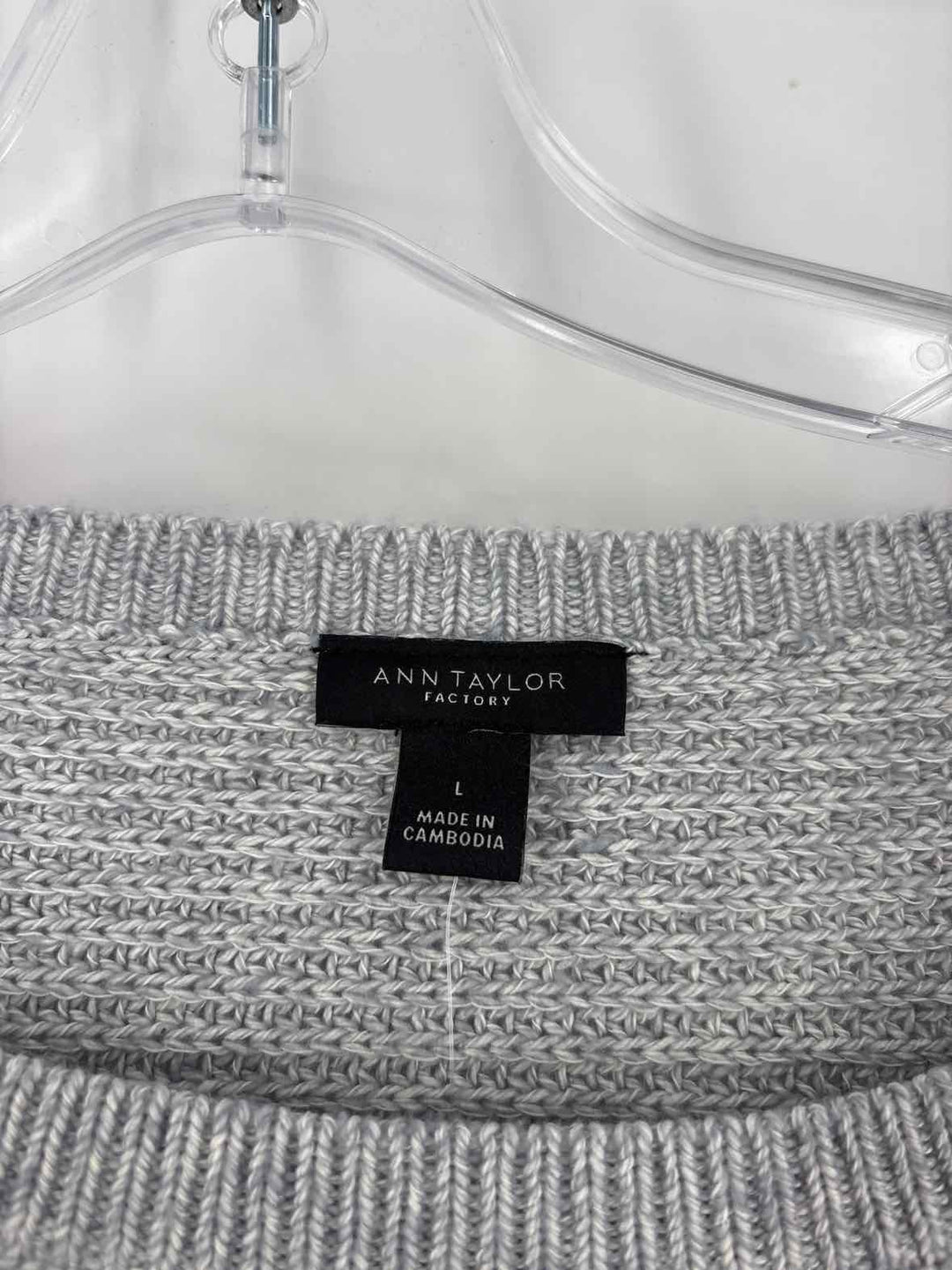 Size XL Ann Taylor Gray Knit Sweater