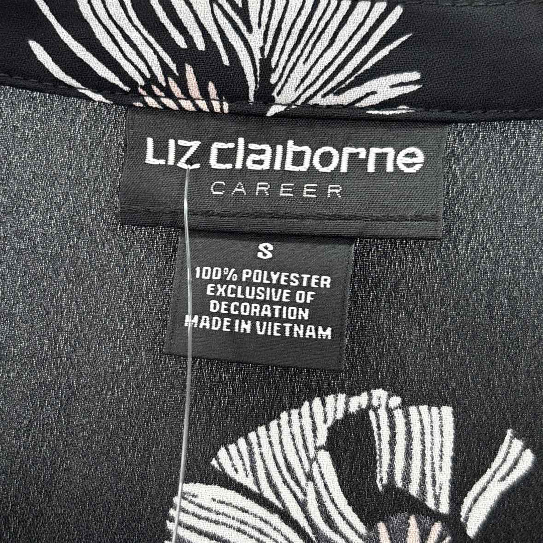 Size S LIZ CLAIBORNE Black Shirt