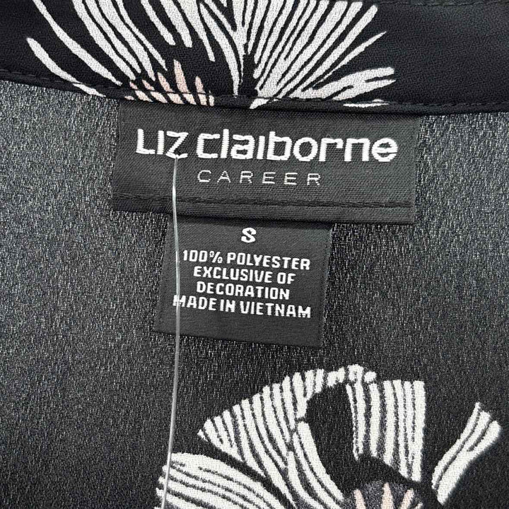 Size S LIZ CLAIBORNE Black Shirt
