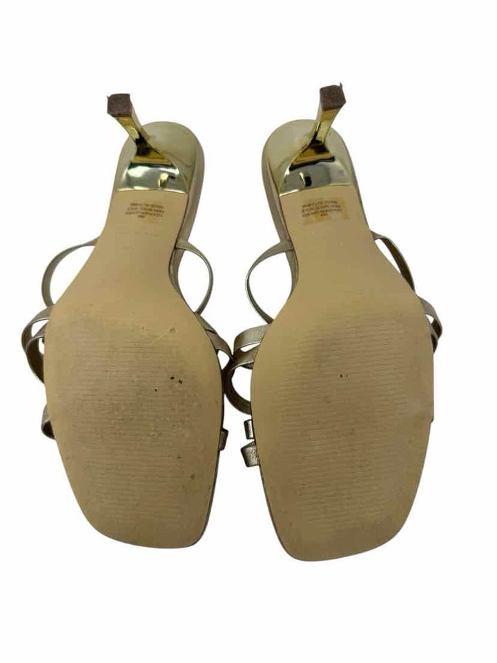 Shoe Size 9 Lilly Pulitzer Gold Leather Sandals