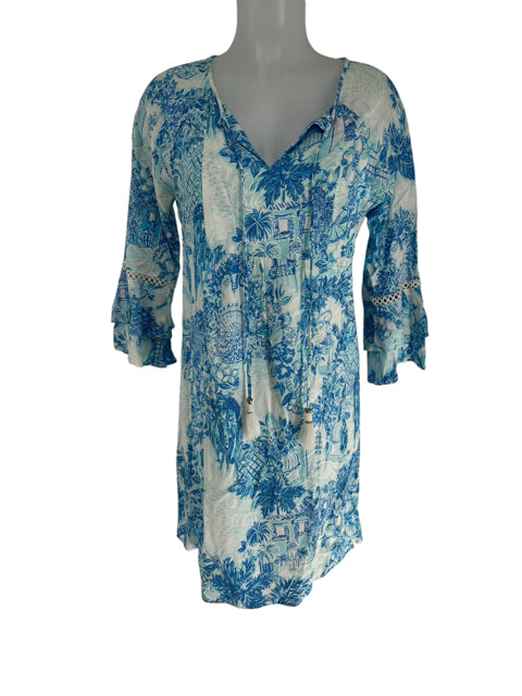 Size S Lilly Pulitzer Blue Print Dress