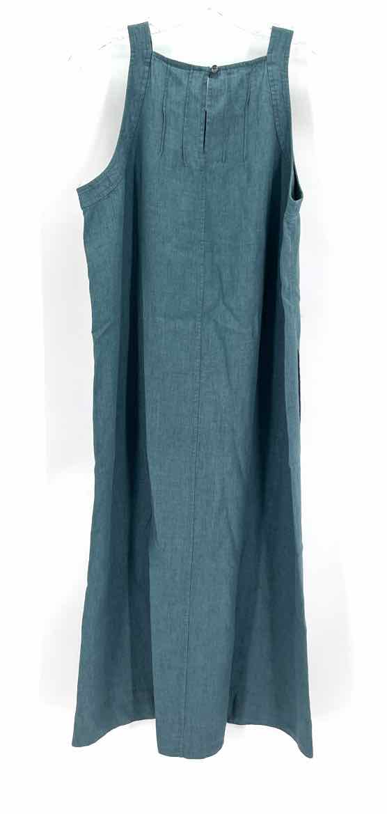 Size M J JILL Teal Dress