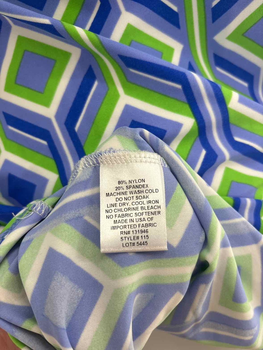 Size S Blue Print Dress