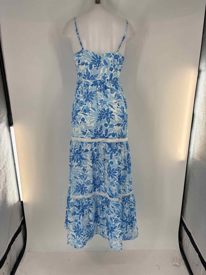 Size S Blue Print Dress