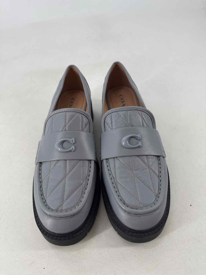 Shoe Size 40.5 Coach Blue Leather Loafers