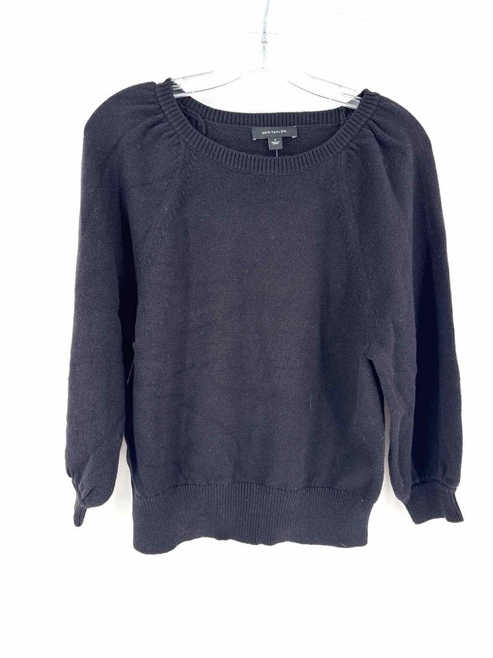 Size M Ann Taylor Black Knit Sweater