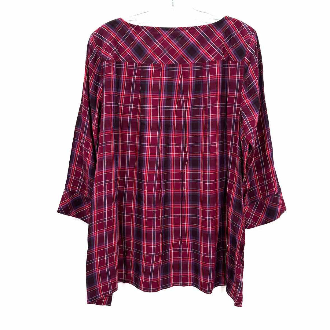 Size M J JILL Burgundy Shirt