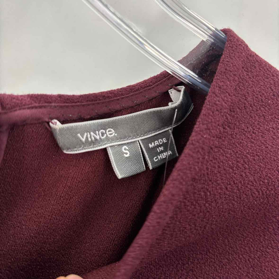 Size S VINCE Burgundy Dress