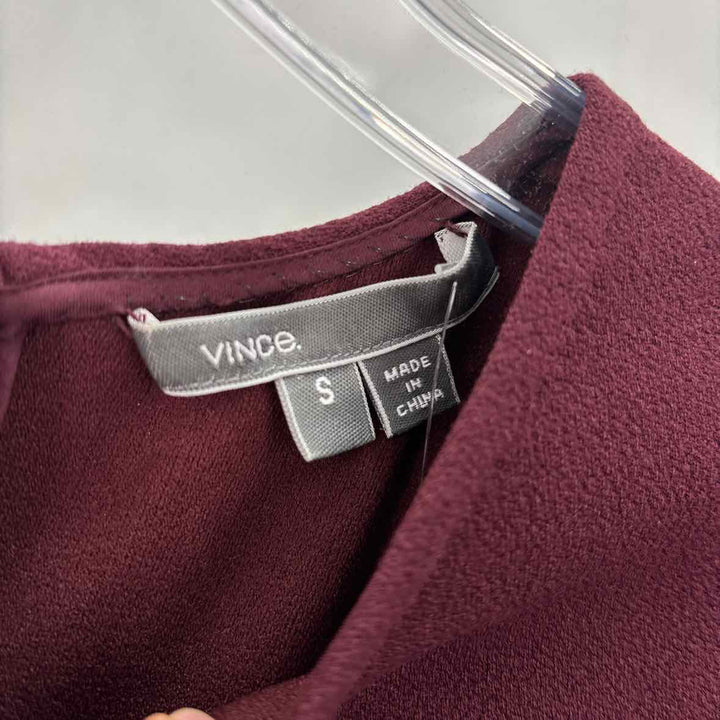 Size S VINCE Burgundy Dress