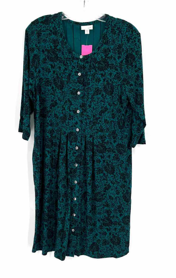 Size M J JILL Green Dress