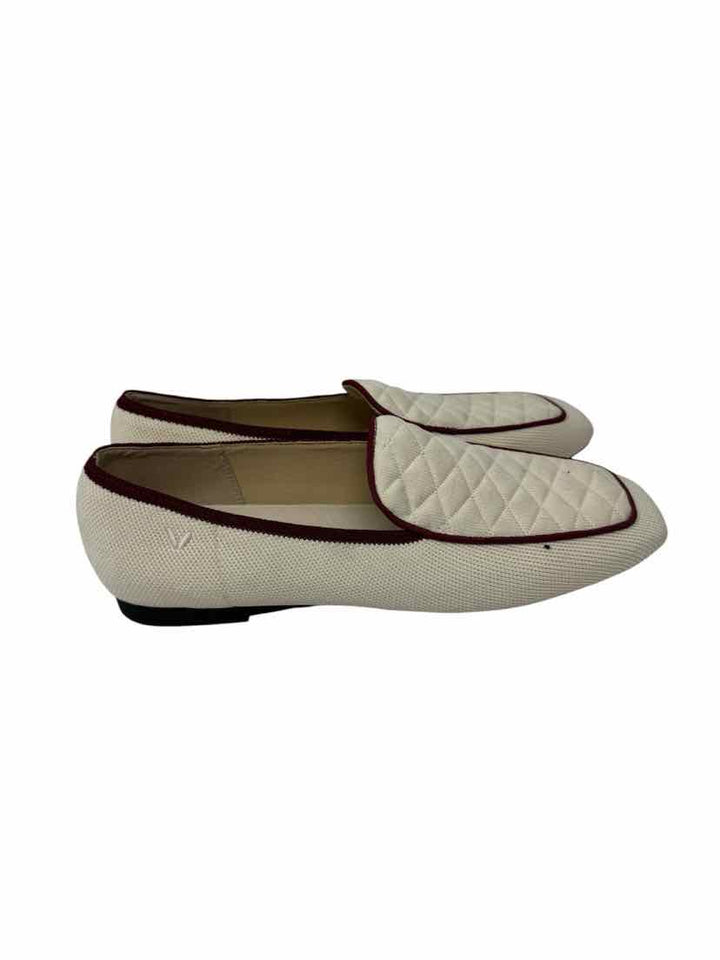 Shoe Size 40 VIVAIA Ivory Knit Flats
